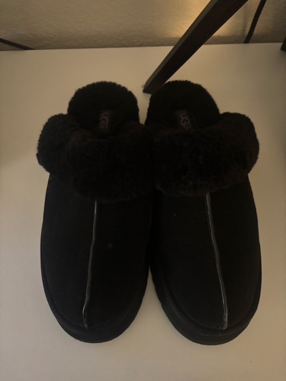 UGG Black Cozy Shearling Slip-Ons - Picture 5 of 5